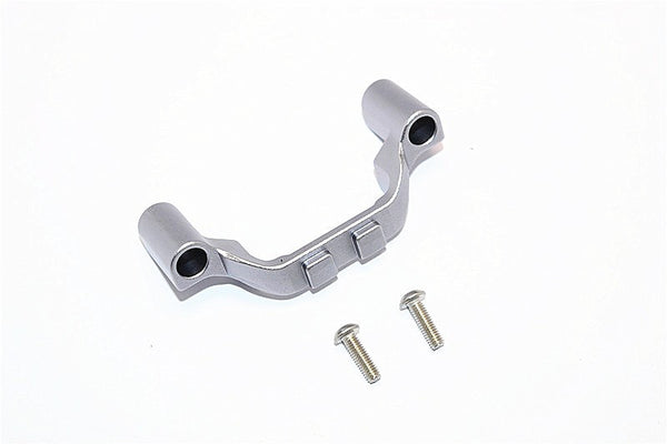 Traxxas E-Revo Brushless / E-Revo VXL 2.0 / Revo / Revo 3.3 Aluminum Front Gear Box Protector Mount With Screws - 1Pc Set Gray Silver