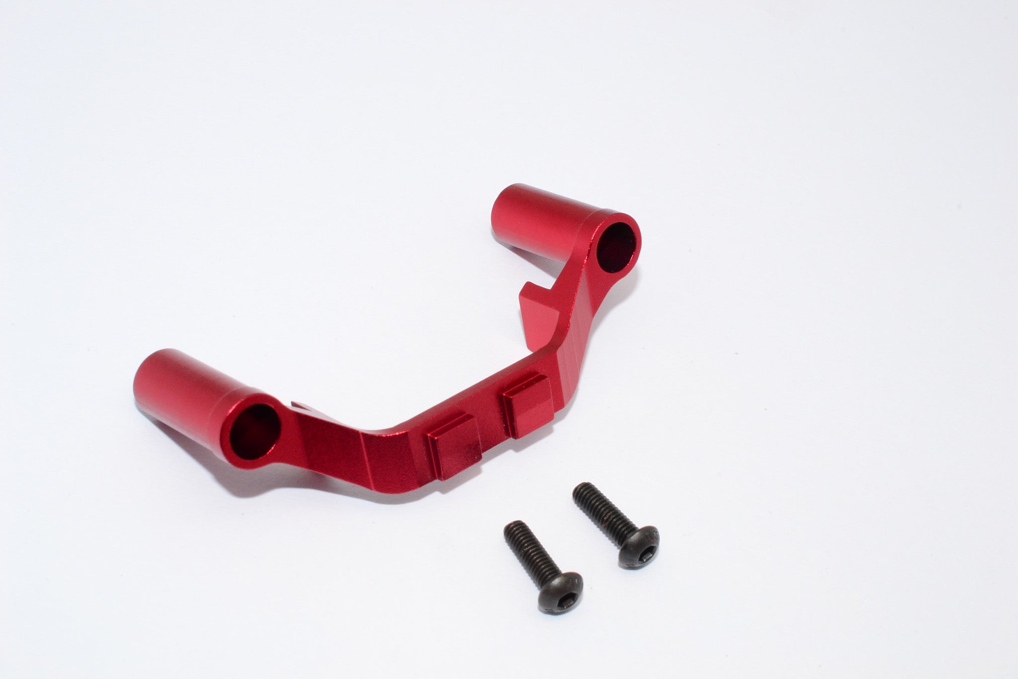 GPM Aluminum Front Gear Box Protector For Traxxas E-Revo, Revo 3.3 – Red, 1-Piece Set With Screws