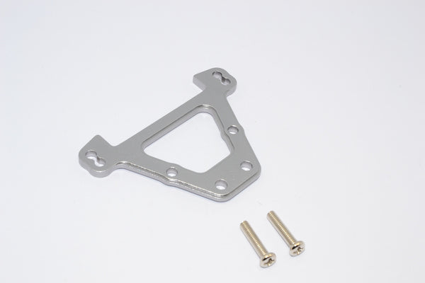 Traxxas Revo, E-Revo, Summit Aluminum Rear Bulkhead Tie Bars With Screws - 1Pc Set Gray Silver