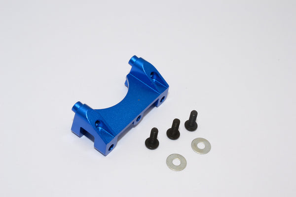 Traxxas Revo & Revo 3.3 Aluminum Front Damper Mount With Counter Sink Washers & Screws - 1Pc Set Blue