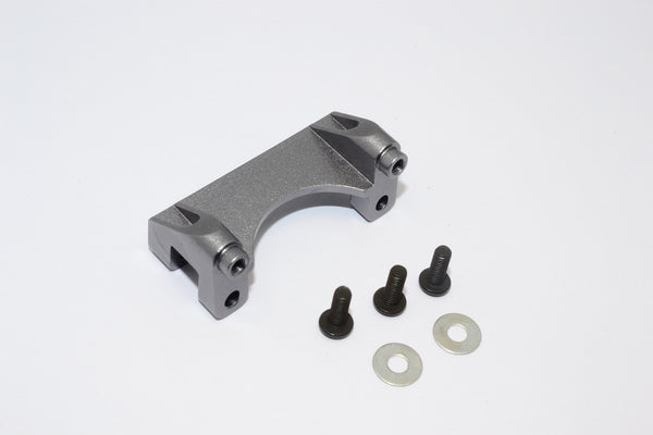 Traxxas Revo & Revo 3.3 Aluminum Front Damper Mount With Counter Sink Washers & Screws - 1Pc Set Gray Silver