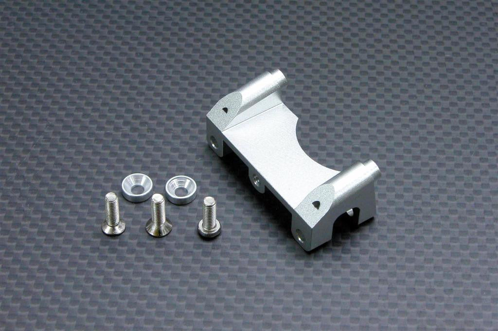 Traxxas Revo, Revo 3.3, E-Revo Aluminum Front Shock Tower With Counter Sink Washers & Screws - 1Pc Set Silver