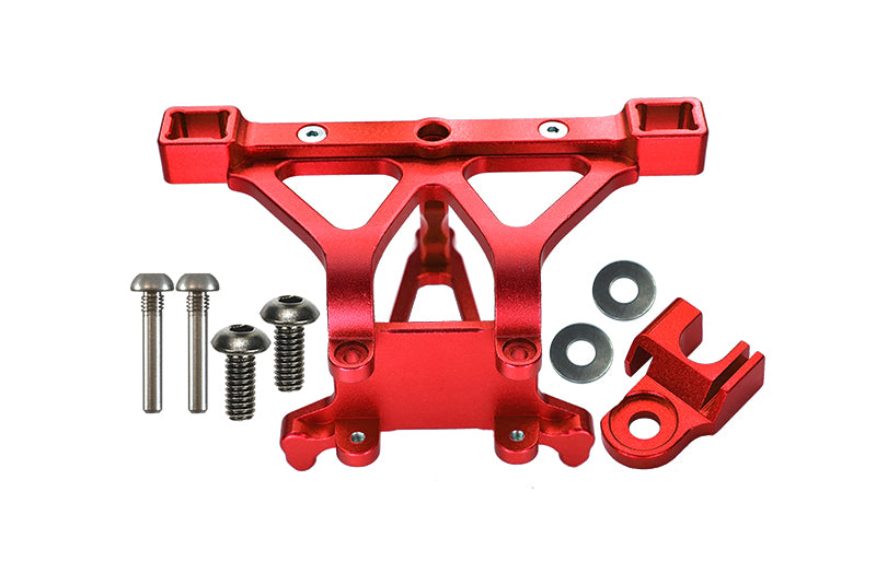 Traxxas Revo, Revo 3.3, E-Revo Aluminum Front Body Posts Mount With Screw - 1Pc Set Red