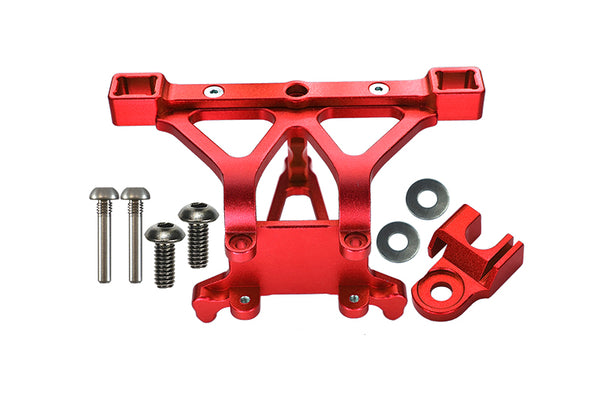 Traxxas Revo, Revo 3.3, E-Revo Aluminum Front Body Posts Mount With Screw - 1Pc Set Red