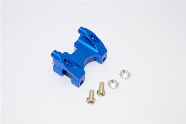 Traxxas Revo, Revo 3.3, E-Revo Aluminum Rear Damper Mount With Counter Sink Washers & Screws - 1Pc Set Blue