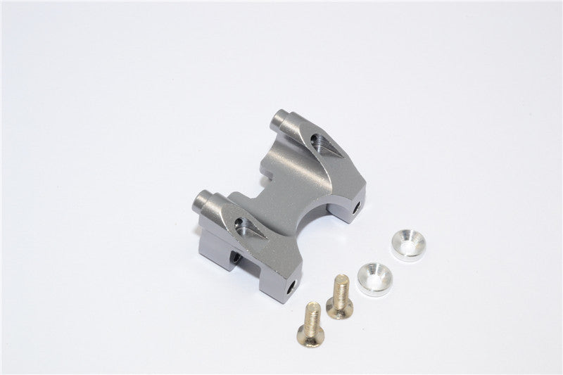 Traxxas Revo, Revo 3.3, E-Revo Aluminum Rear Damper Mount With Counter Sink Washers & Screws - 1Pc Set Gray Silver