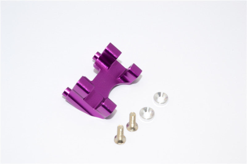 Traxxas Revo, Revo 3.3, E-Revo Aluminum Rear Damper Mount With Counter Sink Washers & Screws - 1Pc Set Purple