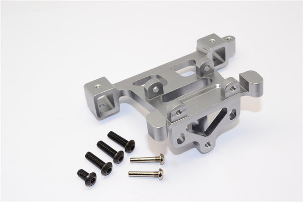 Traxxas Revo, Revo 3.3 Aluminum Rear Body Posts Mount With Screws - 1Pc Set Gray Silver