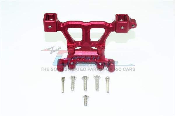 Traxxas Revo, Revo 3.3 Aluminum Rear Body Posts Mount with Screws - 1Pc Set Red