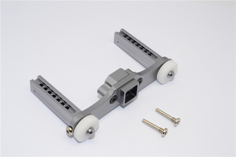 Traxxas Revo, Revo 3.3, E-Revo Aluminum Rear Body Posts With Screws - 1Pc Set Gray Silver