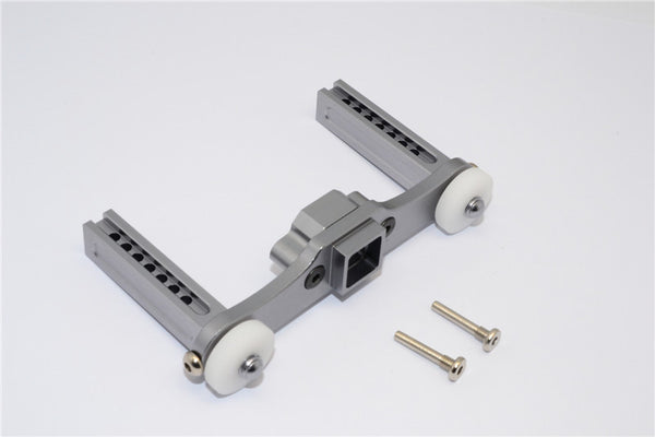 Traxxas Revo, Revo 3.3, E-Revo Aluminum Rear Body Posts With Screws - 1Pc Set Gray Silver