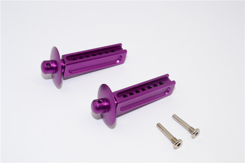 Traxxas Revo, Revo 3.3 Aluminum Front Body Posts With Screws - 1Pr Set Purple
