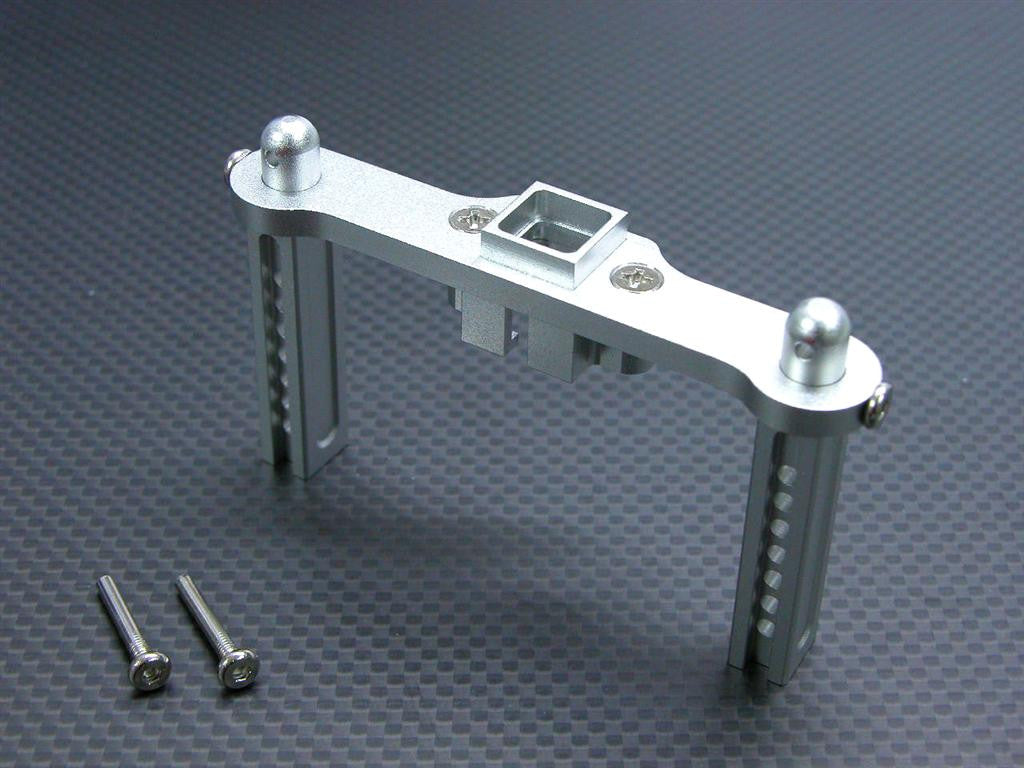 Traxxas Revo, Revo 3.3, E-Revo Aluminum Rear Body Posts with Screws - 1Pc Set Silver