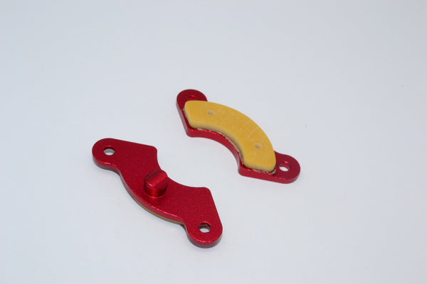 Traxxas Revo & Revo 3.3 Aluminum Brake Pad Side Plate With Fibre Calipers - 1Pr Red