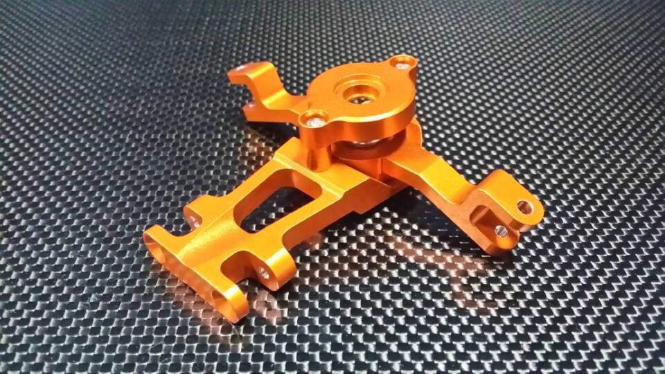 Traxxas Revo, Revo 3.3, E-Revo Aluminum Steering Assembly -3Pcs Set (With 2.3mm & 2.1mm Coil Springs - 2Pcs) Orange