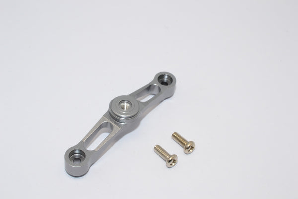 Traxxas Revo Aluminum Steering Holder With Screws - 1Pc Set Gray Silver