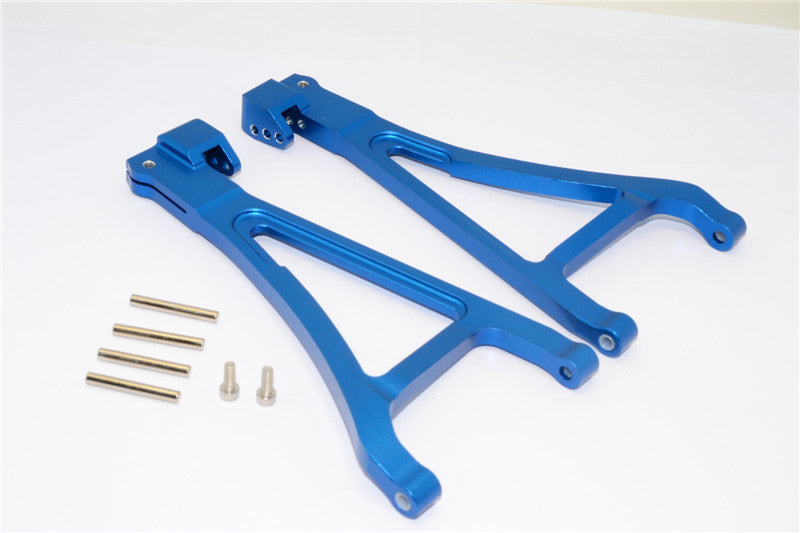 Traxxas Revo, Revo 3.3, E-Revo Aluminum Front Lower Arm (Sandwich Design With Screws+Pins+Delrin Collars) - 1Pr Set Blue