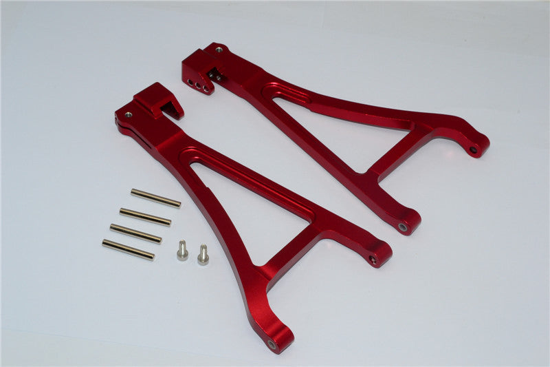Traxxas Revo, Revo 3.3, E-Revo Aluminum Front Lower Arm (Sandwich Design With Screws+Pins+Delrin Collars) - 1Pr Set Red