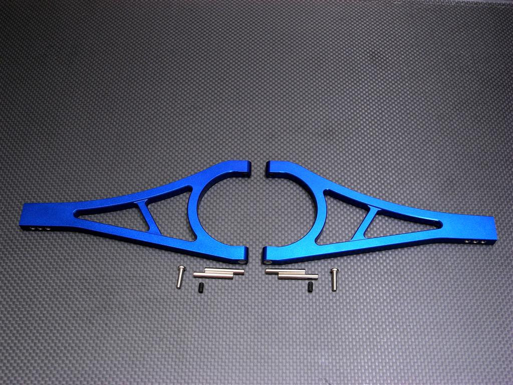 Traxxas Revo Aluminum Front Lower Arm With Pins & Screws - 1Pr Set (Economy Version) Blue