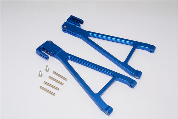 Traxxas Revo, Revo 3.3, E-Revo Aluminum Rear Lower Arm (Sandwich Design With Screws+Pins+Delrin Collars) - 1Pr Set Blue