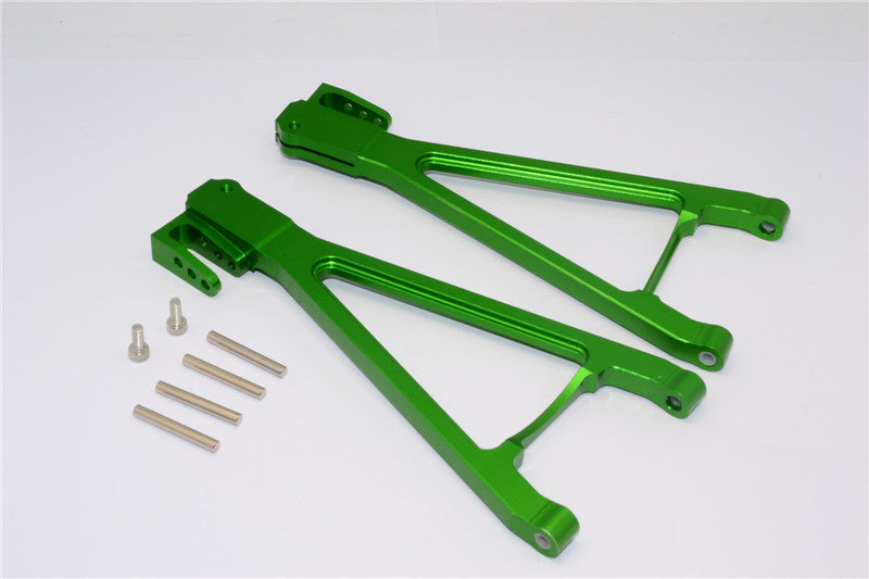 Traxxas Revo, Revo 3.3, E-Revo Aluminum Rear Lower Arm (Sandwich Design With Screws+Pins+Delrin Collars) - 1Pr Set Green