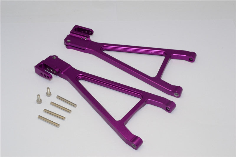 Traxxas Revo, Revo 3.3, E-Revo Aluminum Rear Lower Arm (Sandwich Design With Screws+Pins+Delrin Collars) - 1Pr Set Purple