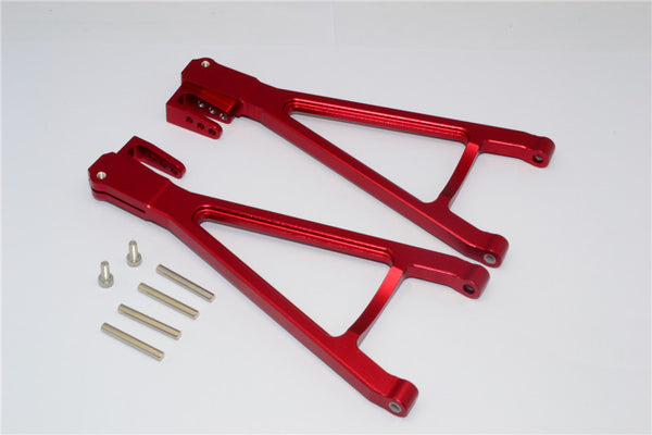 Traxxas Revo, Revo 3.3, E-Revo Aluminum Rear Lower Arm (Sandwich Design With Screws+Pins+Delrin Collars) - 1Pr Set Red