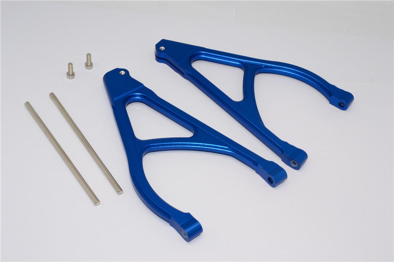 Traxxas Revo, Revo 3.3, E-Revo Aluminum Rear Upper Arm (Sandwich Design With Screws+Pins+Delrin Collars) - 1Pr Set Blue