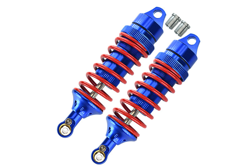 Traxxas E-Revo Brushless / E-Revo VXL 2.0 / Revo / Revo 3.3 Aluminum Front/Rear Adjustable Spring Dampers (85mm) with Aluminum Ball Ends - 1 Pr Set Blue
