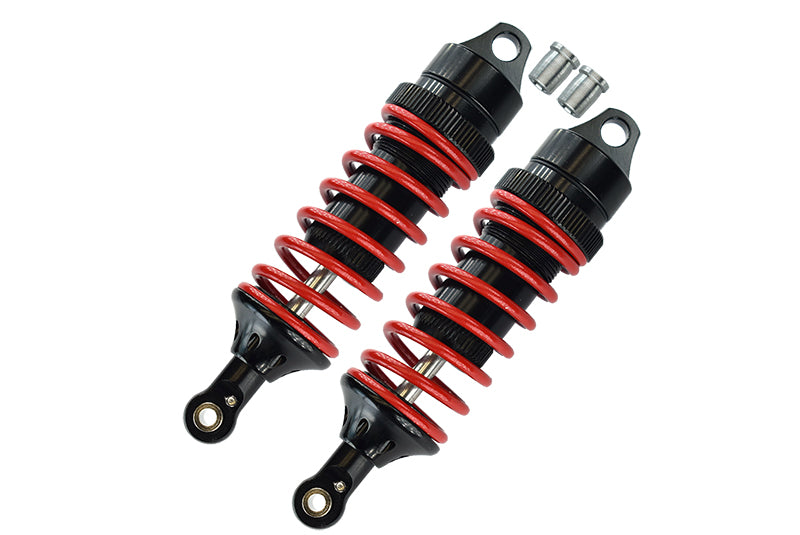 Traxxas E-Revo Brushless / E-Revo VXL 2.0 / Revo / Revo 3.3 Aluminum Front/Rear Adjustable Spring Dampers (85mm) with Aluminum Ball Ends - 1 Pr Set Black