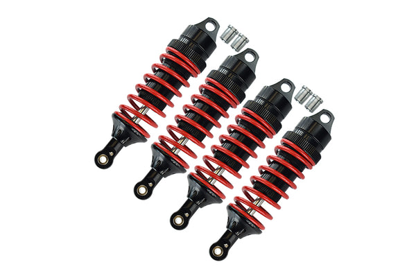 Traxxas Revo / Revo 3.3 / E-Revo Brushless / E-Revo VXL 2.0 Alloy Front Or Rear Adjustable Spring Dampers (85mm)With Alloy Ball Ends - 2Pr Set Black