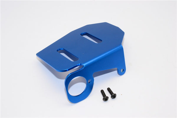 Traxxas Revo, Revo 3.3 Aluminum Fuel Tank Protector With Screws - 1Pc Set Blue