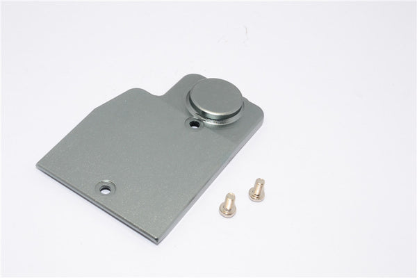 Traxxas Revo & Revo 3.3 Aluminum Fuel Tank Mount Plate With Screws - 1Pc Set Gray Silver