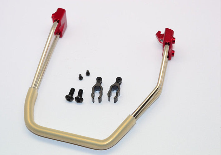 Traxxas Revo Aluminum Handle With Silicone Tube & Screws - 1 Set Red