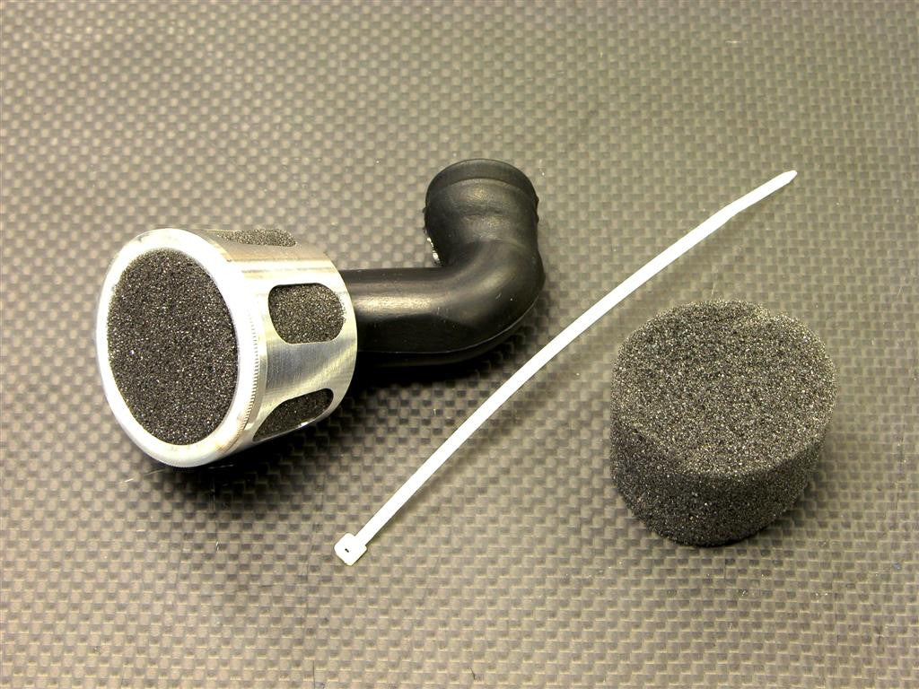 Traxxas Revo, Revo 3.3 Aluminum Air Filter With 2Pcs Foam & Manifold - 1 Set (GPM Version) Silver