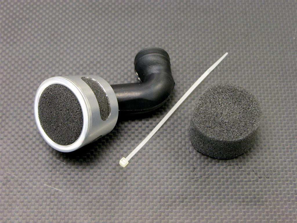 Traxxas Revo, Revo 3.3 Aluminum Air Filter With 2 Pcs Foam & Manifold - 1 Set Silver