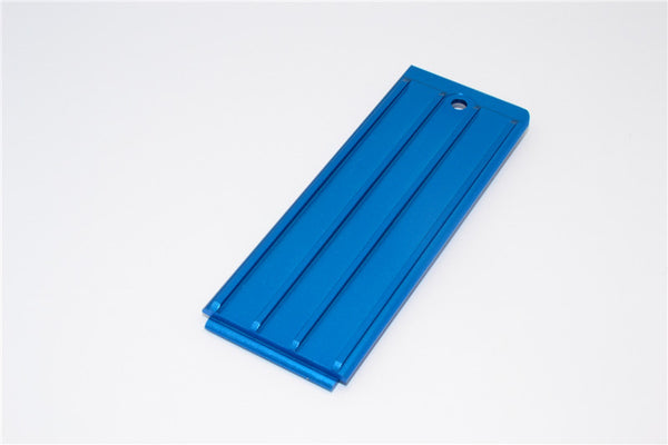 Traxxas Revo, Revo 3.3 Aluminum Batteries Box Bottom Shelf With Screw - 1Pc Set Blue