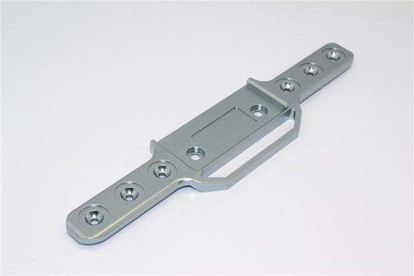 Traxxas Revo, Revo 3.3 Aluminum Rear Bumper - 1Pc Gray Silver