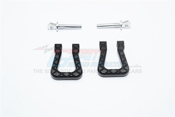 Traxxas TRX-4 Trail Defender Crawler Aluminum Front/Rear Bumper D-Rings - 1Pr Set Black