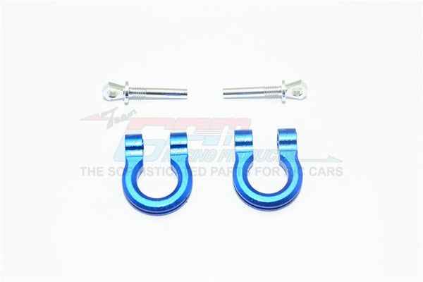 Traxxas TRX-4 Trail Defender Crawler Aluminum Front/Rear Bumper D-Rings - 1Pr Set Blue