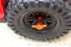 Traxxas TRX-4 Trail Defender Crawler Aluminum Spare Tire Locking - 1Pc Orange