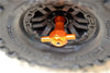 Traxxas TRX-4 Trail Defender Crawler Aluminum Spare Tire Locking - 1Pc Orange