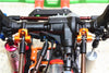 Traxxas TRX-4 Trail Defender Crawler Aluminum Front Axle Mount Set For Suspension Links - 2Pc Set Orange