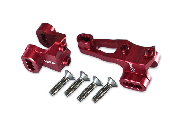Traxxas TRX-4 Trail Defender Crawler Aluminum Front Axle Mount Set For Suspension Links - 2Pc Set Red