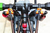 Traxxas TRX-4 Trail Defender Crawler Aluminum Rear Axle Mount Set For Suspension Links - 2Pc Set Black