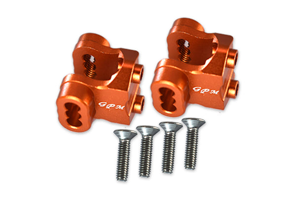 Traxxas TRX-4 Trail Defender Crawler Aluminum Rear Axle Mount Set For Suspension Links - 2Pc Set Orange