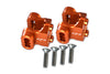 Traxxas TRX-4 Trail Defender Crawler Aluminum Rear Axle Mount Set For Suspension Links - 2Pc Set Orange