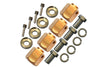 Traxxas TRX-4 Brass Wheel Hex Adapters 12mm - 4Pc Set