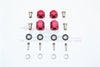 Traxxas TRX-4 Trail Defender Crawler Aluminum Hex Adapters 9mm & 12mm Thick - 20Pcs Set Red