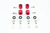 Traxxas TRX-4 Trail Defender Crawler Aluminum Wheel Hex Adapters 12mm - 4Pcs Set Red